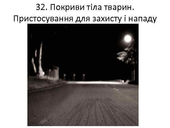 32. Покриви тіла тварин. Пристосування для захисту і нападу 