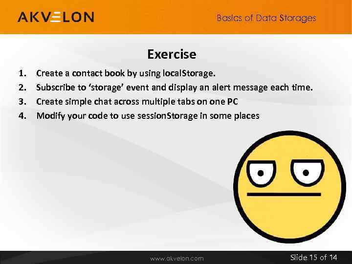 Basics of Data Storages Exercise 1. 2. 3. 4. Create a contact book by