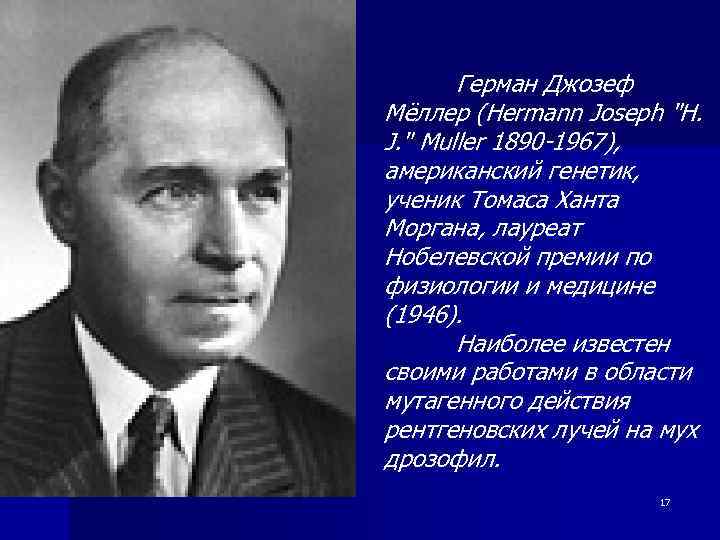Герман Джозеф Мёллер (Hermann Joseph 