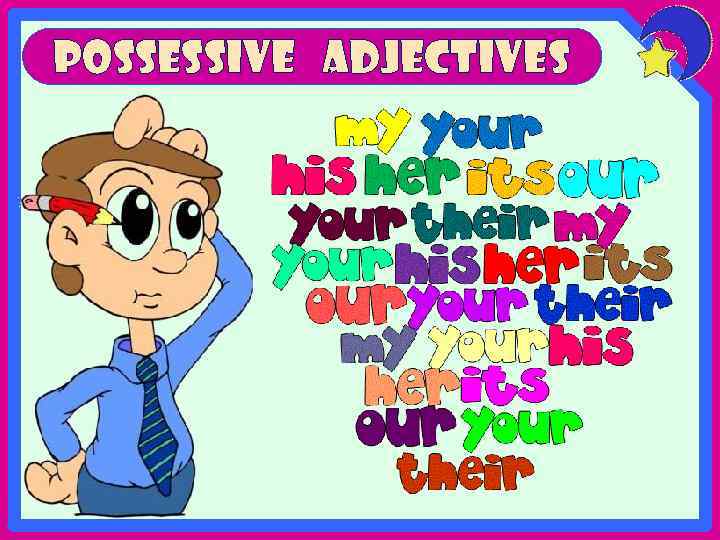 POSSESSIVE ADJECTIVES 