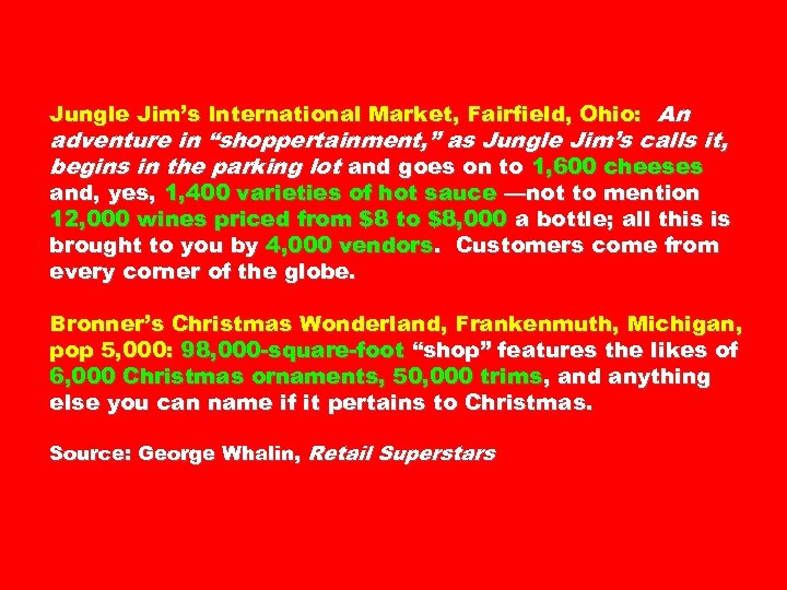 Jungle Jim’s International Market, Fairfield, Ohio: An adventure in “shoppertainment, ” as Jungle Jim’s