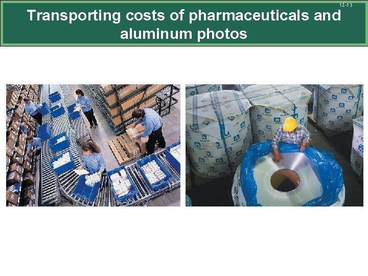 12 -13 Transporting costs of pharmaceuticals and aluminum photos 