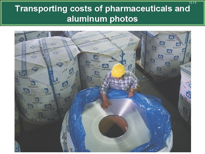 12 -15 Transporting costs of pharmaceuticals and aluminum photos 