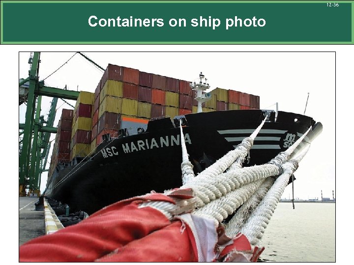 12 -36 Containers on ship photo 