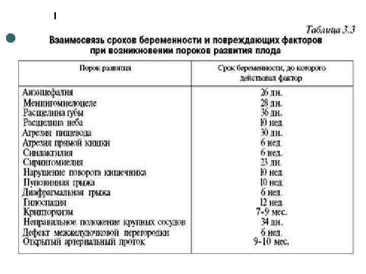 Периоды беременности