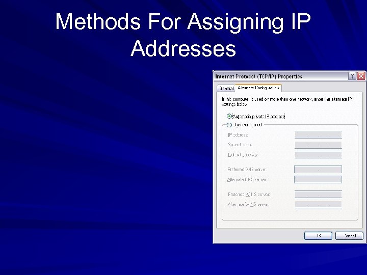 Methods For Assigning IP Addresses 