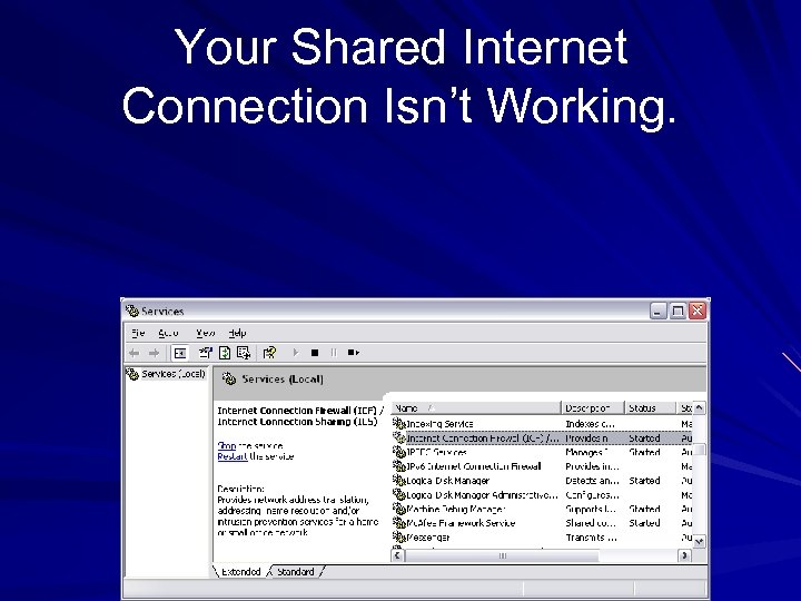 Your Shared Internet Connection Isn’t Working. 