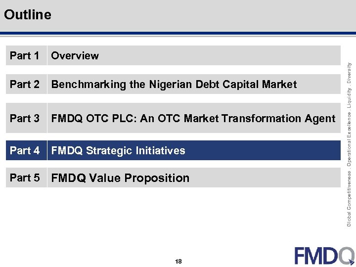 Outline Click to edit Master title style Overview Part 2 Benchmarking the Nigerian Debt