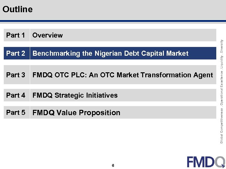 Outline Click to edit Master title style Overview Part 2 Benchmarking the Nigerian Debt