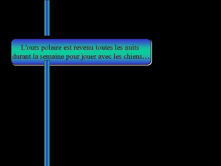 L'ours polaire est revenu toutes les nuits durant la semaine pour jouer avec les