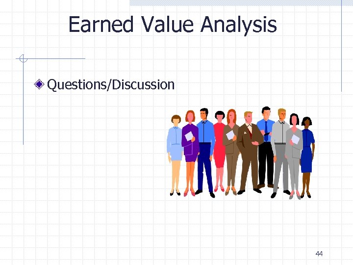 Earned Value Analysis Questions/Discussion 44 