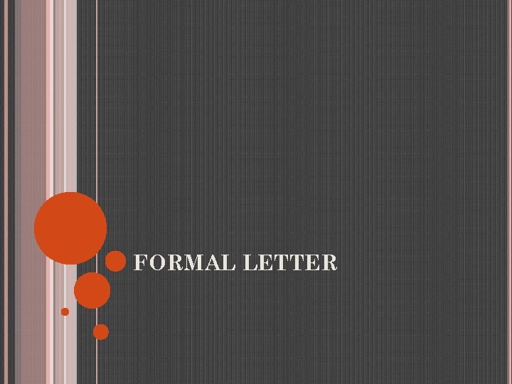 FORMAL LETTER 