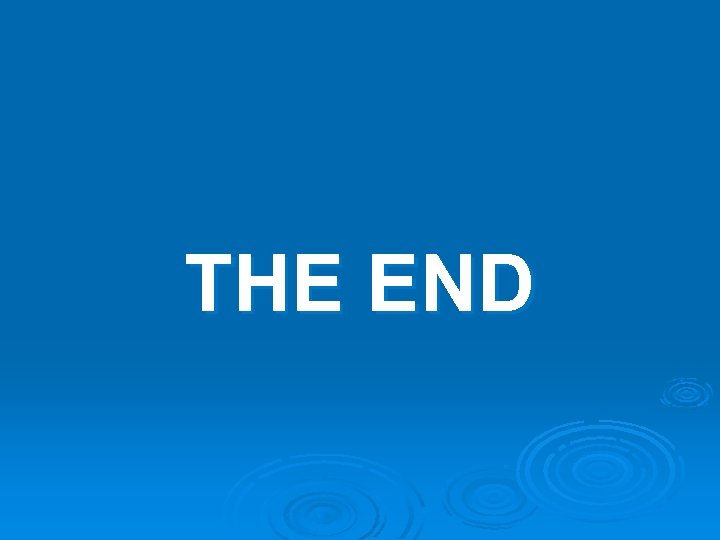 THE END 