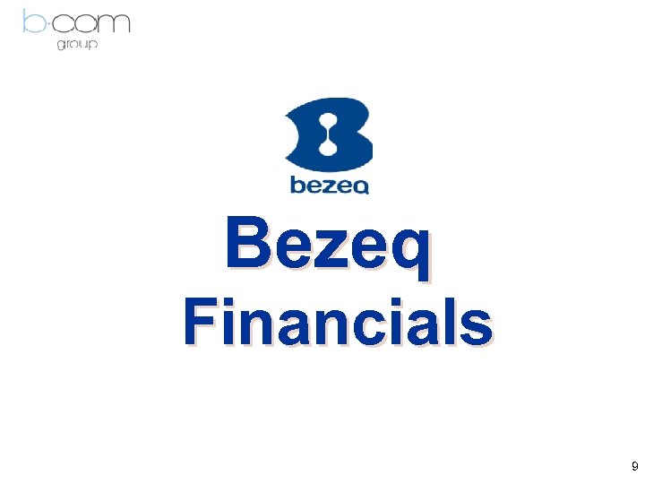 Bezeq Financials 9 