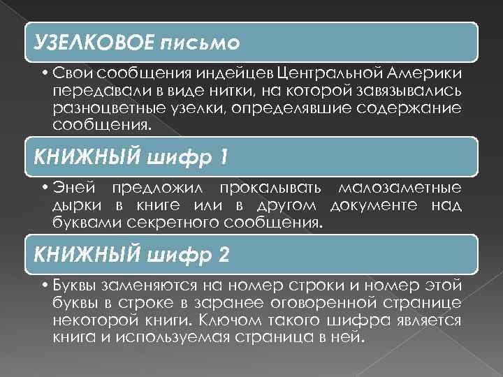 УЗЕЛКОВОЕ письмо • Свои сообщения индейцев Центральной Америки передавали в виде нитки, на которой