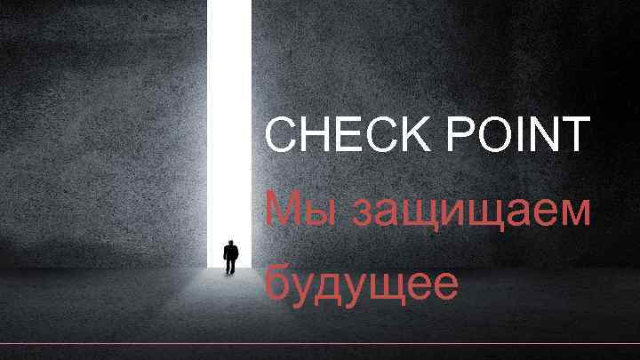 CHECK POINT Мы защищаем будущее 