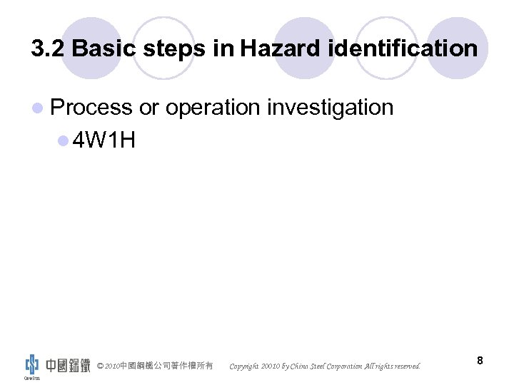 3. 2 Basic steps in Hazard identification l Process or operation investigation l 4