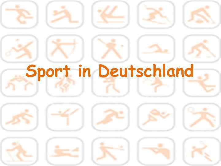 Sport in Deutschland 
