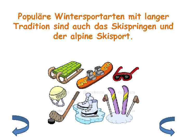 Populäre Wintersportarten mit langer Tradition sind auch das Skispringen und der alpine Skisport. 
