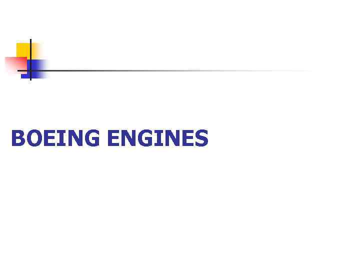 BOEING ENGINES 