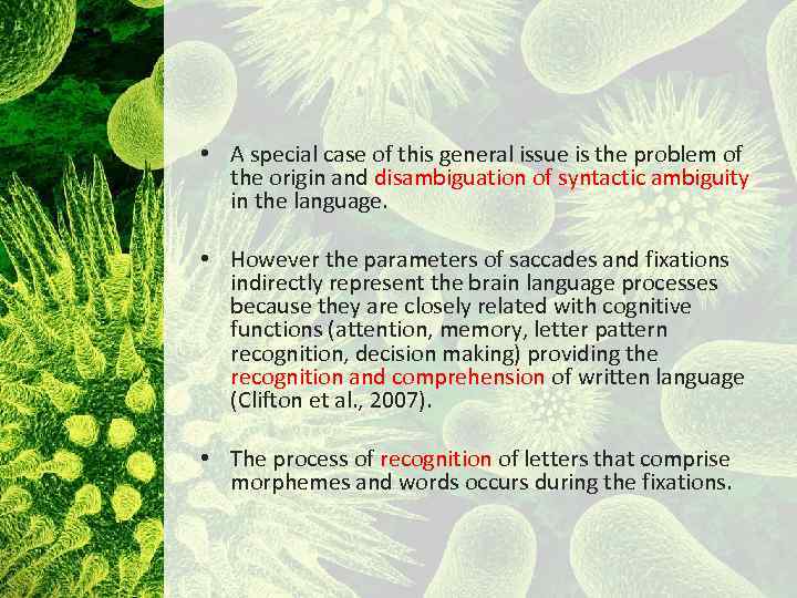  • A special case of this general issue is the problem of the