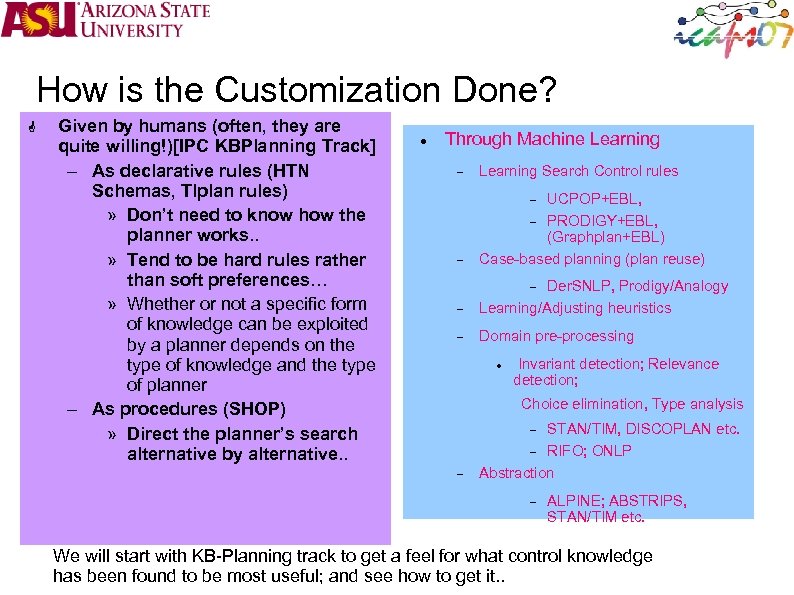 How is the Customization Done? Given by humans (often, they are quite Track] Given