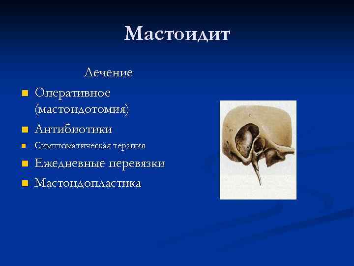 Мастоидит за ухом фото