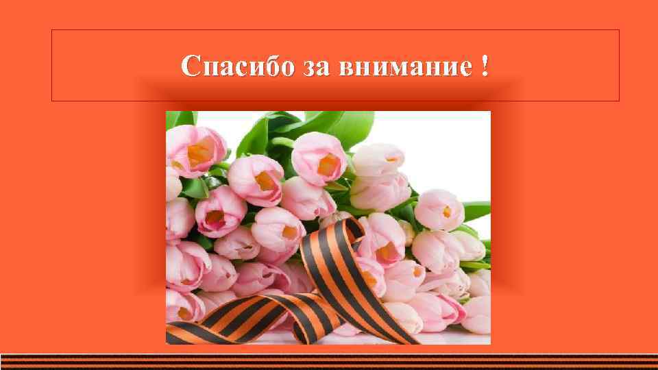 Спасибо за внимание ! 