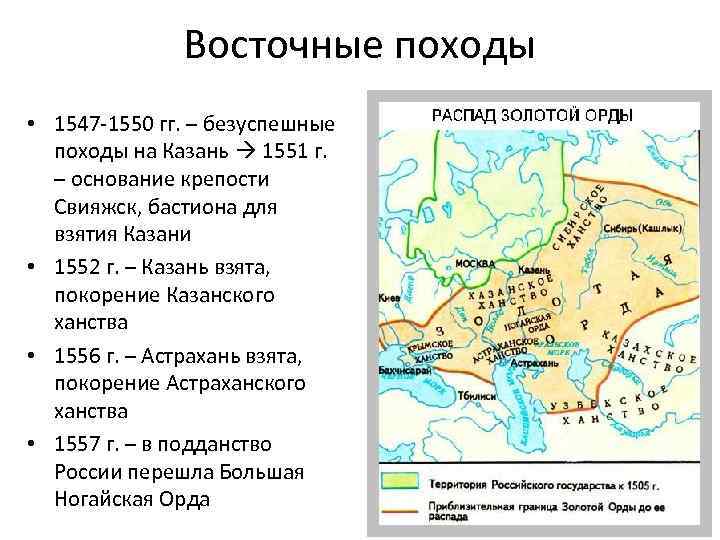 Иван грозный походы карта