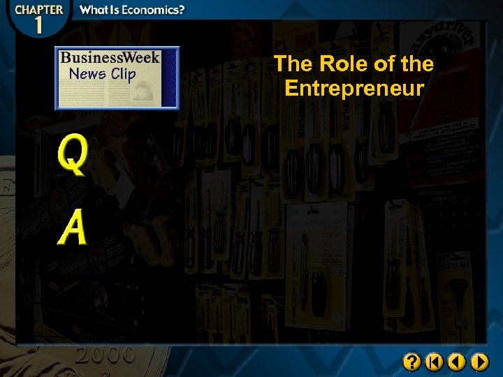 The Role of the Entrepreneur 