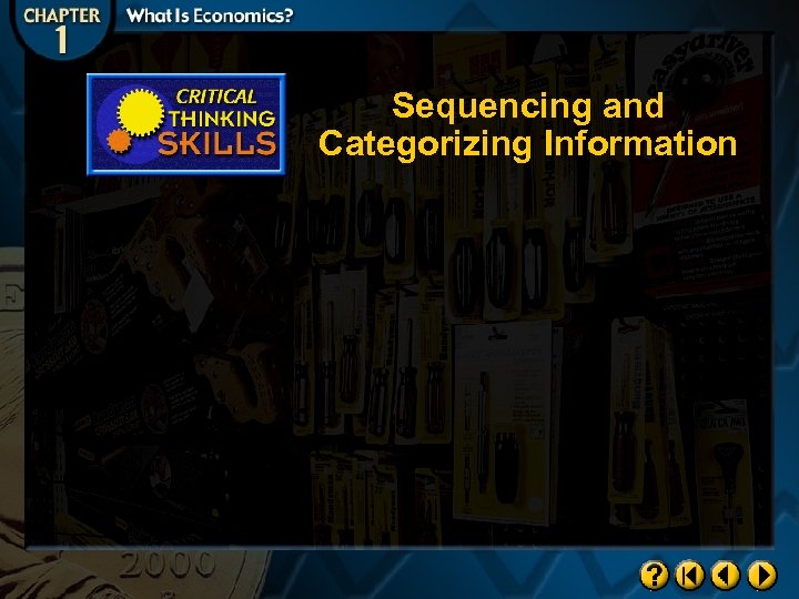 Sequencing and Categorizing Information 