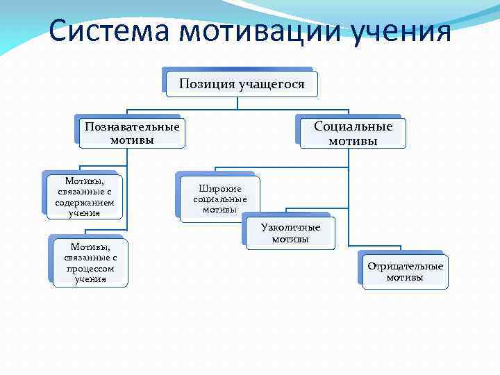 Состав мотив. Структура учебной мотивации. Структура мотивации обучения. Виды учебной мотивации схема. Мотивы учения.