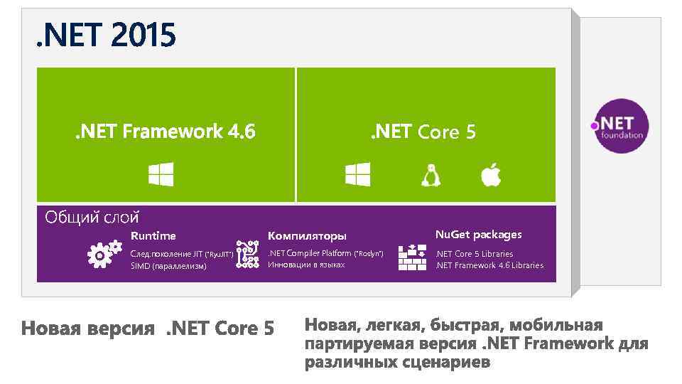 . NET Framework 4. 6 . NET Core 5 Runtime Компиляторы Nu. Get packages