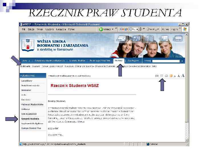 RZECZNIK PRAW STUDENTA 