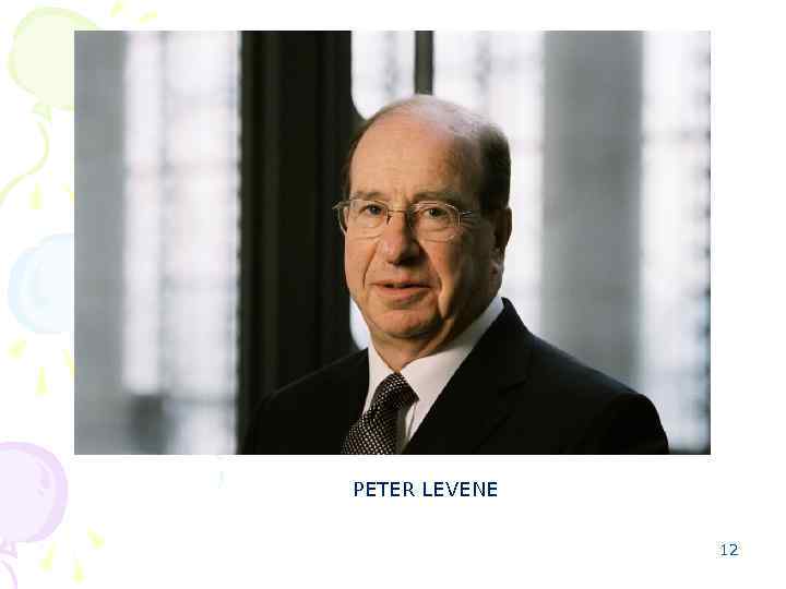 PETER LEVENE 12 