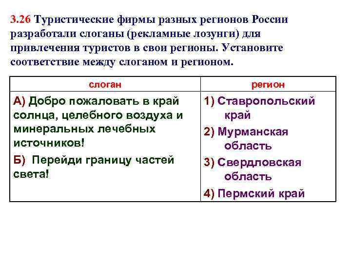 Туристические фирмы разработали слоганы рекламные лозунги