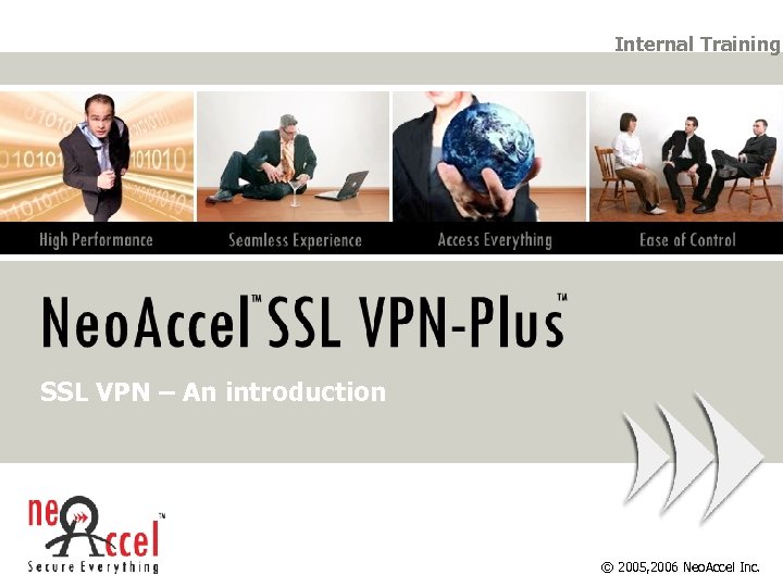 Internal Training SSL VPN – An introduction © 2005, 2006 Neo. Accel Inc. 
