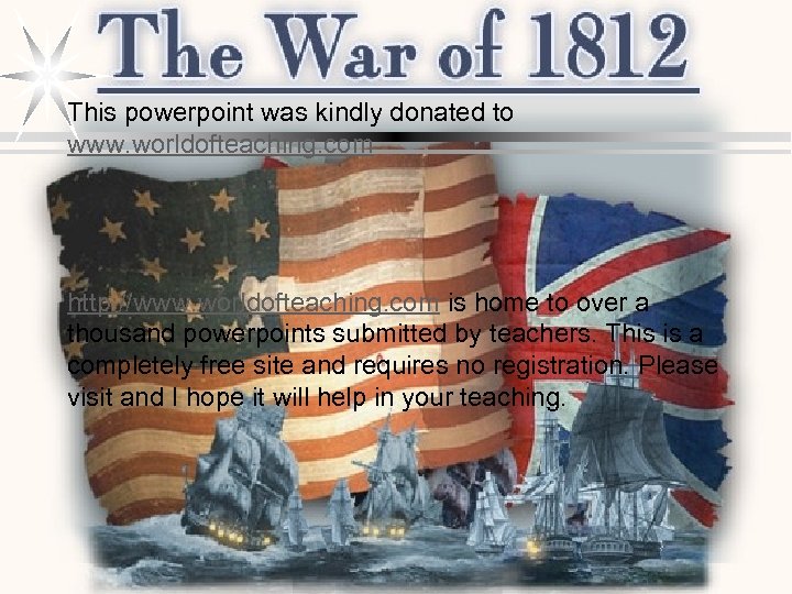 This powerpoint was kindly donated to www. worldofteaching. com http: //www. worldofteaching. com is