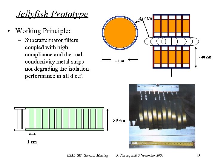 Jellyfish Prototype Al / Cu • Working Principle: – Superattenuator filters coupled with high