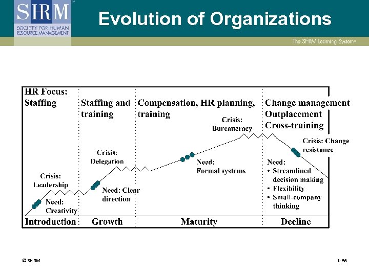 Evolution of Organizations © SHRM 1 -66 