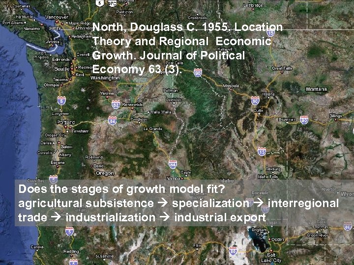 North, Douglass C. 1955. Location Theory and Regional Economic Growth. Journal of Political Economy