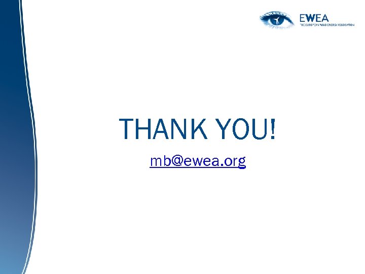 THANK YOU! mb@ewea. org 