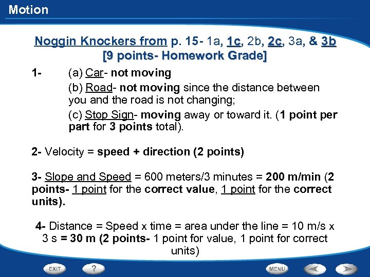 Motion Noggin Knockers from p. 15 - 1 a, 1 c, 2 b, 2