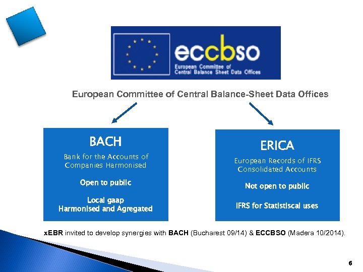 European Committee of Central Balance-Sheet Data Offices BACH Bank for the Accounts of Companies