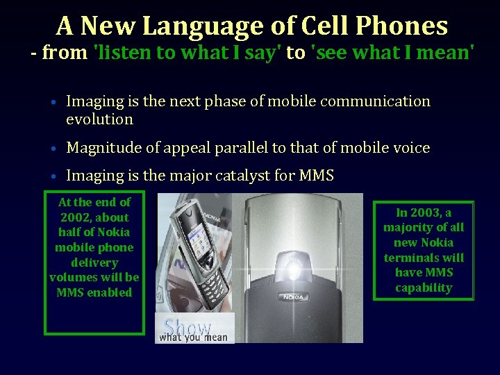 A New Language of Cell Phones - from 'listen to what I say' to