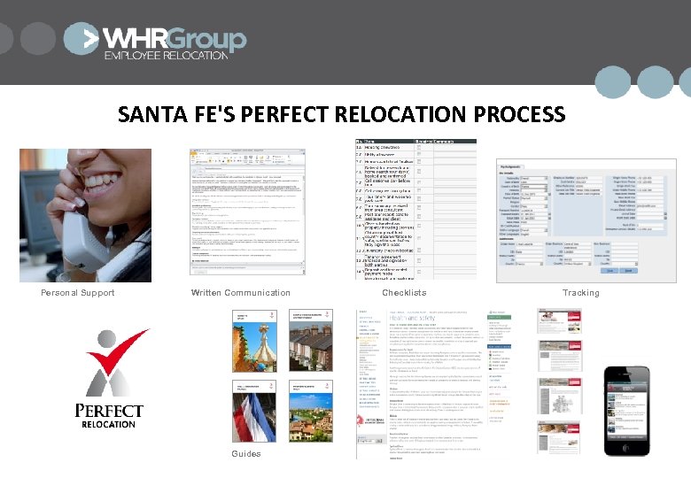 SANTA FE'S PERFECT RELOCATION PROCESS Personal Support Written Communication Guides Checklists Tracking 