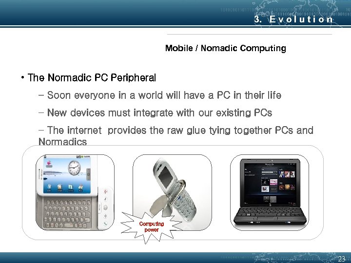3. E v o l u t i o n Mobile / Nomadic Computing