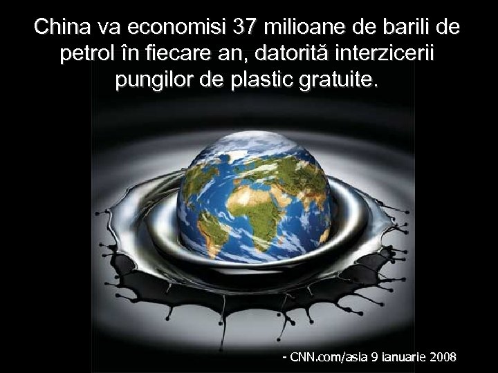 China va economisi 37 milioane de barili de petrol în fiecare an, datorită interzicerii