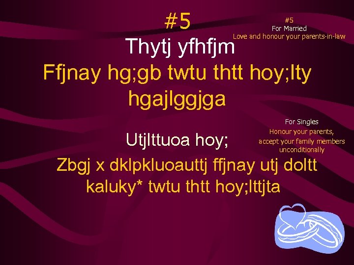 #5 Thytj yfhfjm Ffjnay hg; gb twtu thtt hoy; lty hgajlggjga #5 For Married