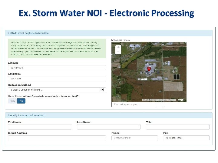 Ex. Storm Water NOI - Electronic Processing 